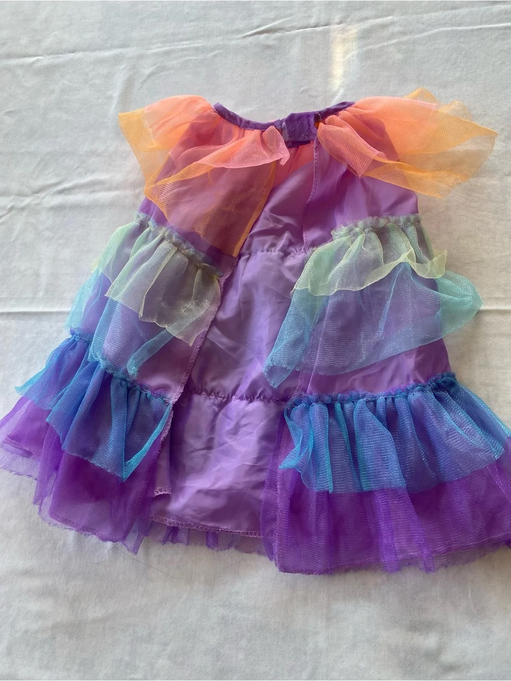 NWOT Halloween Multicolored Tulle Ruffled Kids Skirt Costume Size Medium